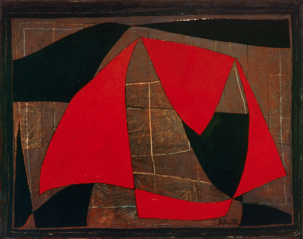 Ilppo Alho, 1981 — Maalaus — �ljyv�ri kankaalle — 55 x 70 (cm)