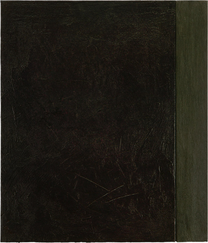 Ilppo Alho, 1988 — Maalaus VI — akryyliv�ri kankaalle ja puulle — 62 x 53 x 2 (cm)