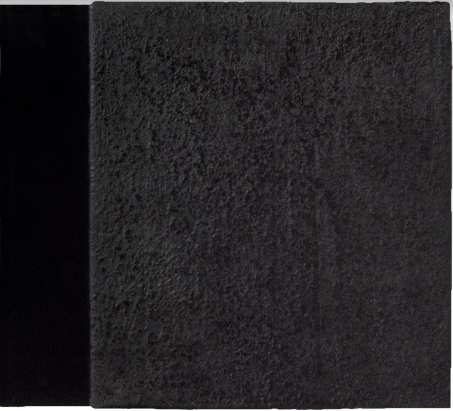 Ilppo Alho, 1988 — Maalaus X — akryyliv�ri kankaalle ja vanerille — 43 x 47 x 2 (cm)