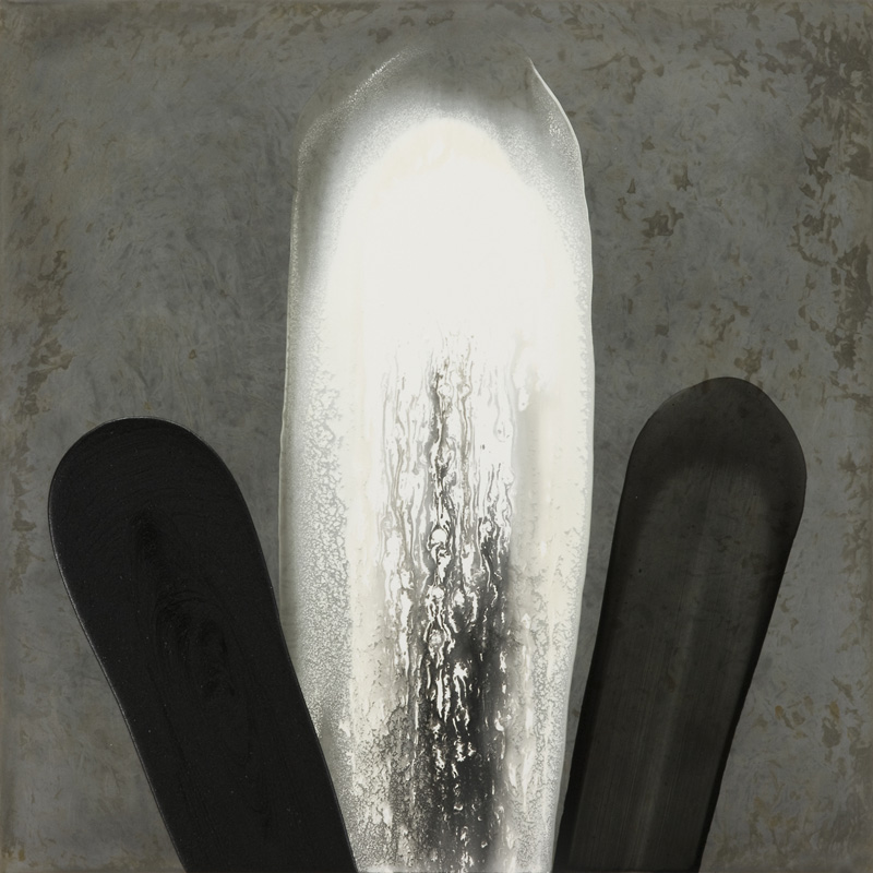 Ilppo Alho, 2009 — Day 6 — akryyli- ja alkydiv�ri ter�kselle — 100 x 100 (cm)